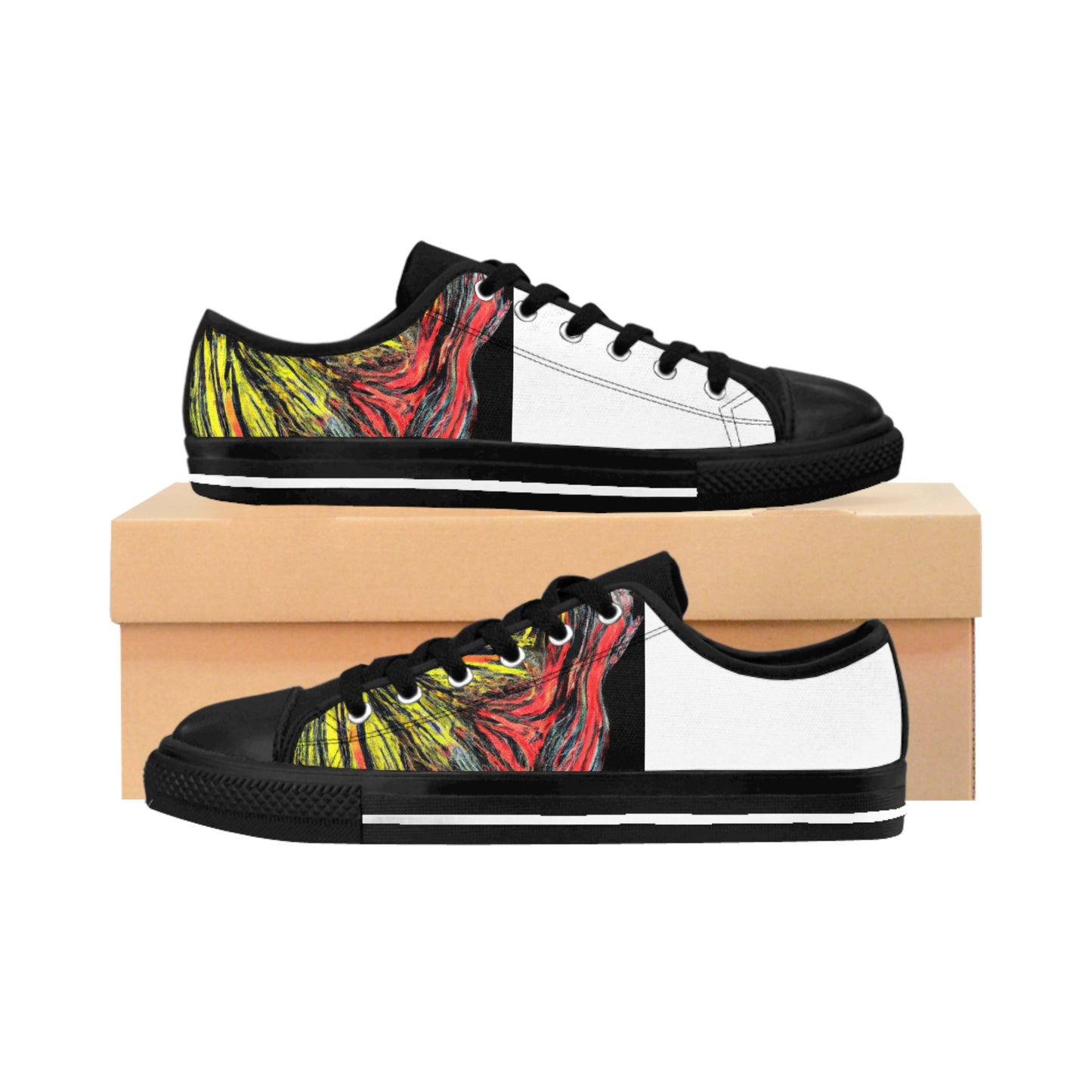 Manuel da Ranada, an eccentric and visionary Spanish shoemaker from the 16th century. He had the revolutionary idea of combining traditional shoe designs with new, modern materials, such as bejeweled buckles and vibrant dyes. Not-low top