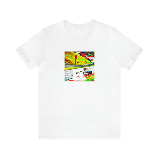 Angelo Monticelli, an up-and-coming streetwear designer from Florence, Italy in the 1990s. He was known for his sharp cuts and use of bright colors and funky patterns in his designs, which quickly became popular among the-Tee