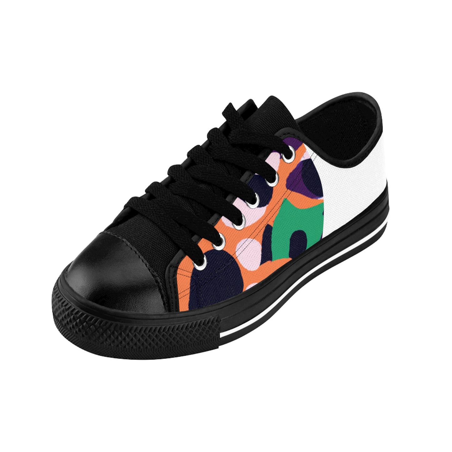 Heberto de la Fuente was an enterprising shoe designer from Spain in the 1500s. Heberto had a revolutionary vision for fashion, introducing bright and unique colors into his designs. He often used fabrics not typically seen in shoe design,-low top