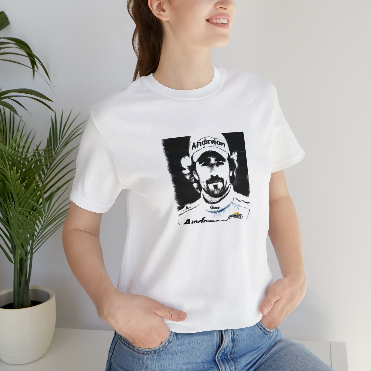 Gina Valentina, a female Italian streetwear designer from the 90s. Born in Florence, her designs combine traditional Italian tailoring with vibrant streetwear elements. Her signature look is a mix of vivid colors, bold prints and intricate cuts-Tee