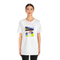 Gina Rossi is an Italian streetwear designer from the 90s who specializes in bold, edgy pieces inspired by the burgeoning punk rock scene. She's known for her eclectic use of colors and patterns, creating eclectic designs that mix streetwear-Tee