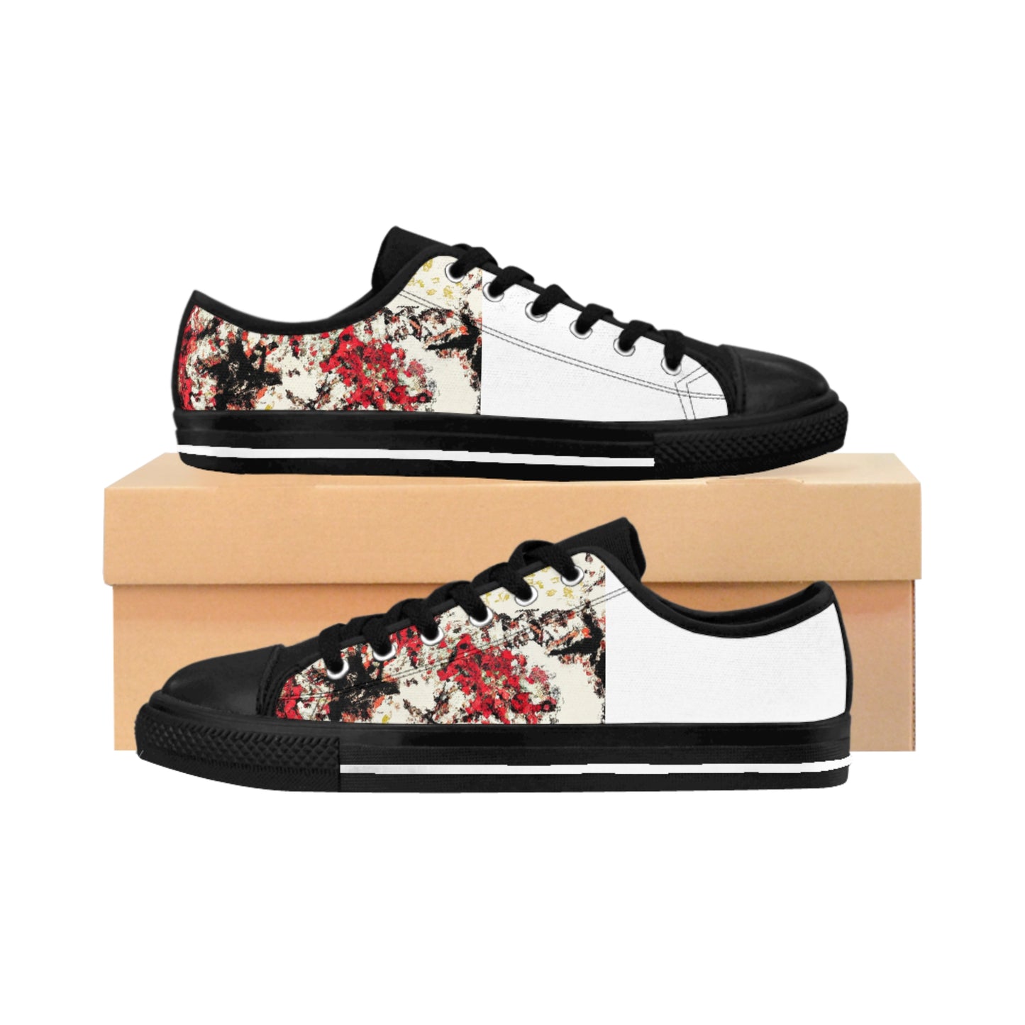 Cecilia de Madrid is an imaginary Spanish shoe designer from the 1500s. She specializes in reinventing traditional Spanish shoe designs for a modern audience. Her colorful and intricate embroidery patterns and tasseled leather straps are a-low top