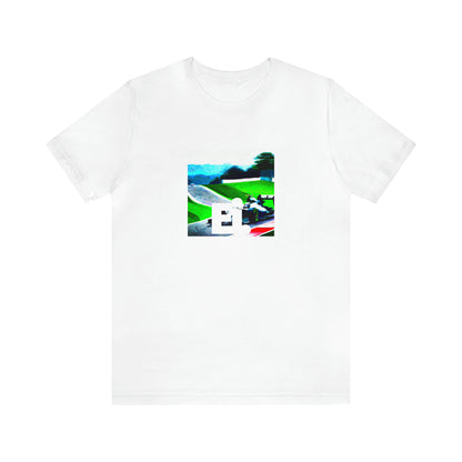 Alessandro D'Arco, a flamboyant Italian streetwear designer from the 1990s. He was known for his colorful and daring designs, always pushing the boundaries of fashion with his charismatic, innovative style. He used vibrant-Tee