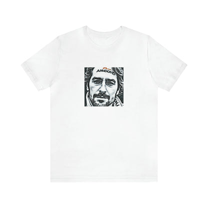 Silvano Mendelewski, a male streetwear designer from Naples, Italy in the 1990s. He was known for his bold, colorful designs and his unique use of eclectic fabrics. Silvano was an avant-gard-Tee