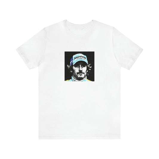 Guglielmo Ferracci, a visionary streetwear designer from Milan, Italy who burst onto the scene in the 1990s with bold, daring designs that incorporated neon colors, figurative imagery, and futuristic silhouettes. Ferracci was-Tee
