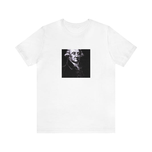 Giuseppe Marino, an eccentric Italian streetwear designer from the 1990s. His pieces often featured unconventional materials, vibrant colors, and daring silhouettes. He quickly gained fame in Italian fashion circles for his avant-garde designs,-Tee