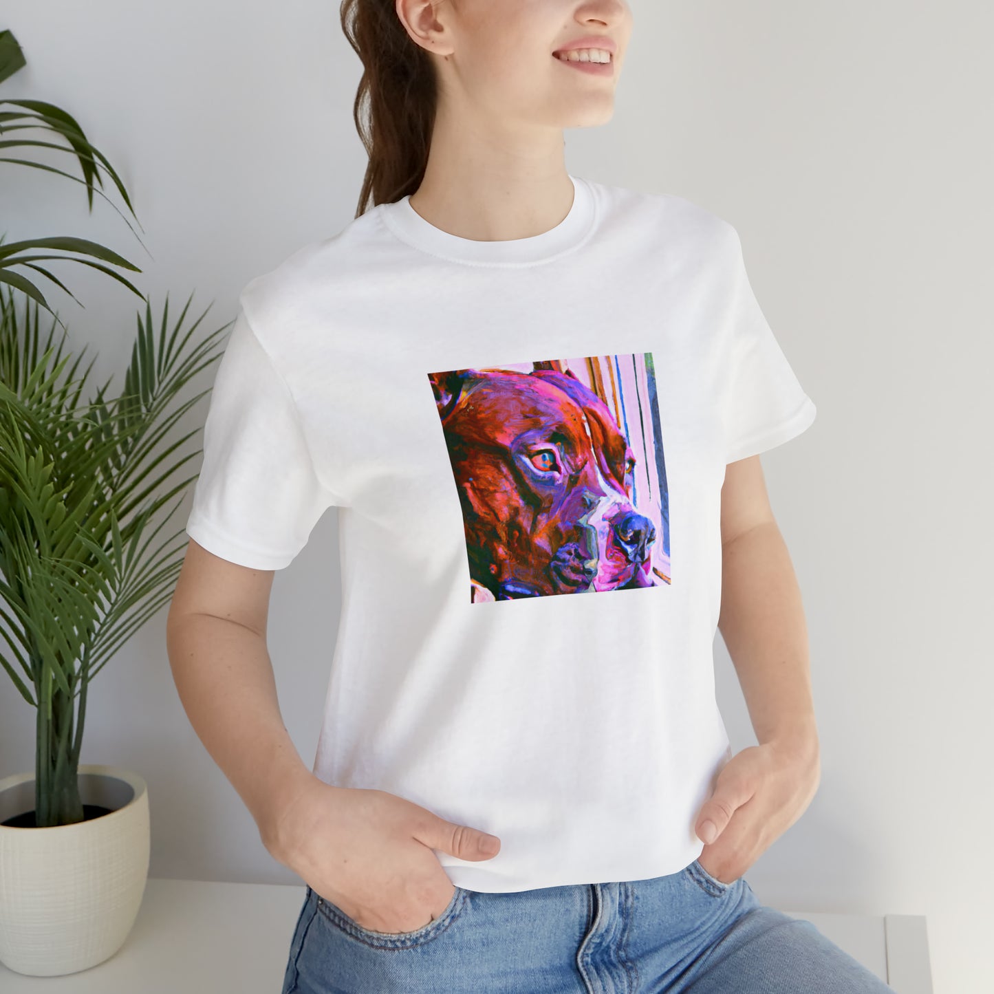 Dante Valentino, a male streetwear designer from Turin, Italy, in the 1990s. His designs were trend-setting, and his collections featured bold, bright colors and embellishments that expressed his unapologetic attitude.-Tee
