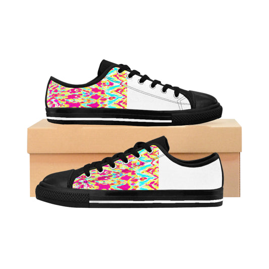 Susana Fuentes, the renowned Spanish shoe designer of the 1500s whose timeless designs continue to be coveted to this day. Known for her bold yet elegant shoes that often incorporated bedazzled details, Susana captivated the courts of-low top