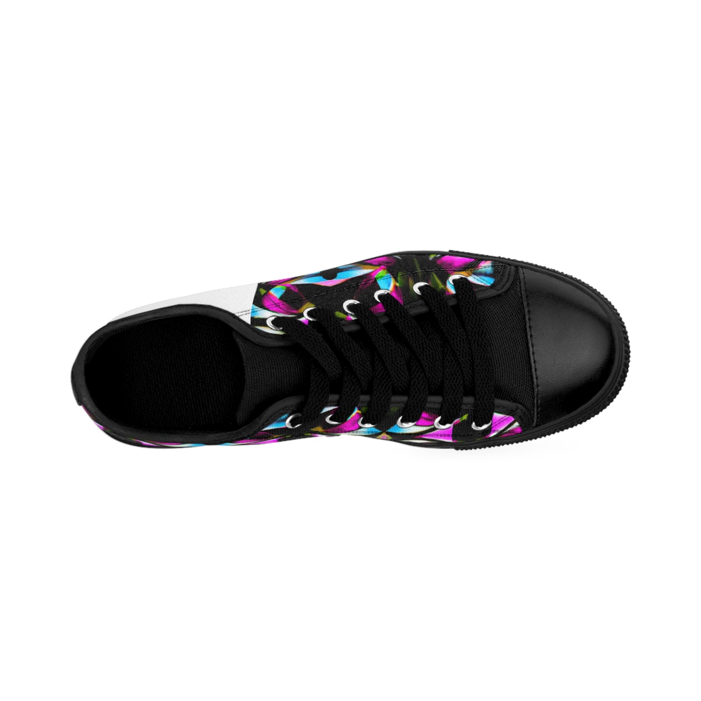Juanita de los Santos, a female shoe designer living in Spain in the 1500s. She was known for her intricate, one-of-a-kind shoe designs. Her signature style featured luxurious materials such as velvet, silk,-low top