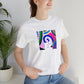 Giorgio Valenti, a male streetwear designer from the 1990s in Italy. Giorgio was an up and coming creative in the Italian streetwear scene, creating bright and bold designs with exaggerated silhouettes that stood out in a-Tee