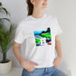 Alessandro D'Arco, a flamboyant Italian streetwear designer from the 1990s. He was known for his colorful and daring designs, always pushing the boundaries of fashion with his charismatic, innovative style. He used vibrant-Tee