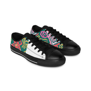 Hezaka Cortez-Beltran was a famed shoe designer of Spanish nobility in the 1500s. Hezaka designed intricately detailed hand-stitched leather shoes for royalty, the wealthy, and those of high status. He-low top