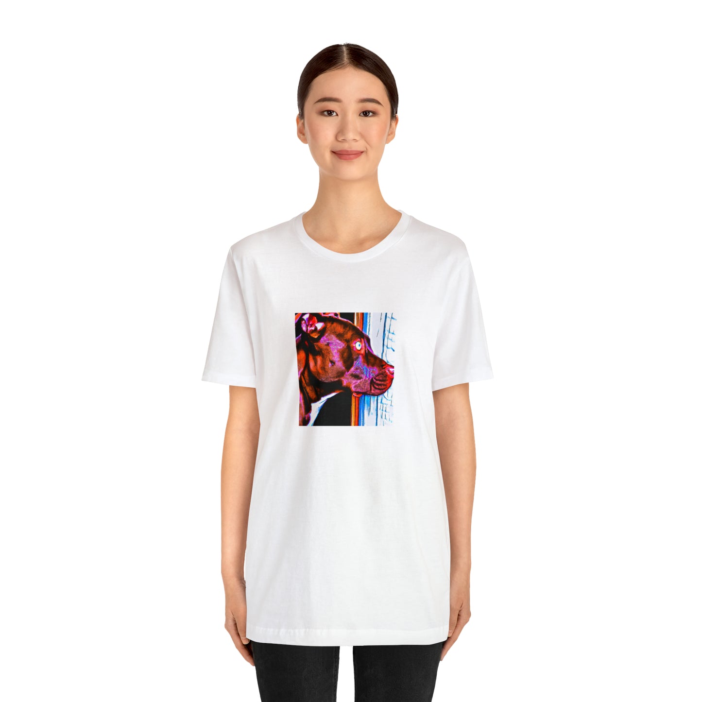 Alessandra Ferrari, a trail-blazing female streetwear designer from Milan, Italy, in the 1990s. She specialised in bright, bold colours, and her signature style was a mix of punk-rock influences with elegant glam-Tee