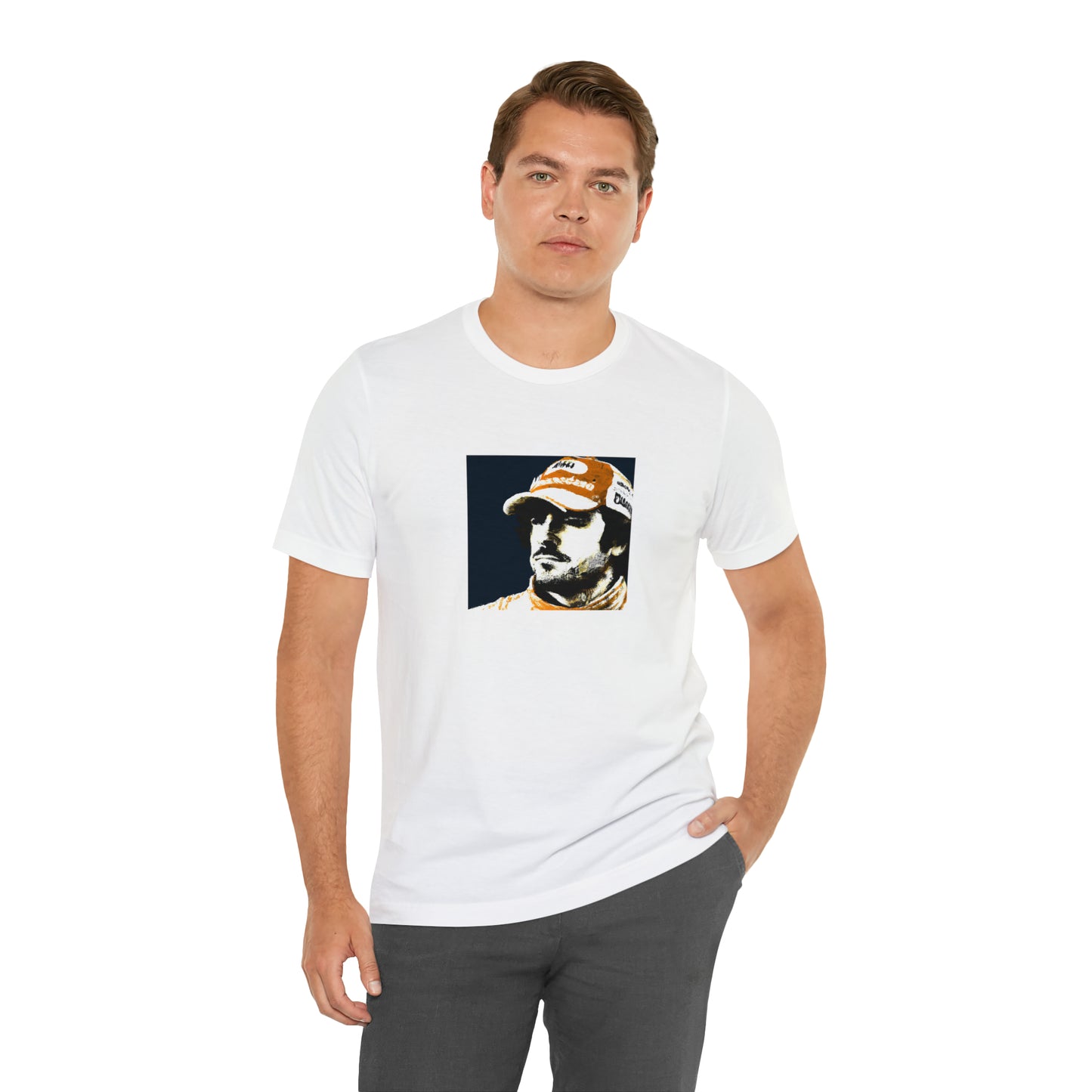 Giuseppe Orso, a 1990s streetwear designer from Italy. Giuseppe was famed for his bold, yet classic designs from a range of different fabrics. His pieces combined old-school styling, modern patterns, and striking color-Tee