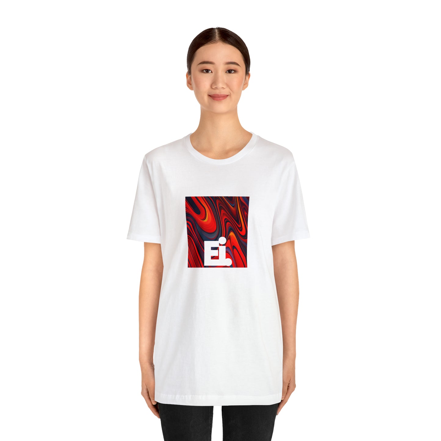 Alessandra Fabregas is an imaginary Italian streetwear designer from the 1990s. She focuses on vibrant, statement pieces that merge European style and cutting-edge silhouettes, creating a look that is both wearable and edgy. Her-Tee