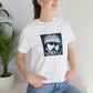 Pietro Moretti, a male streetwear designer from Italy in the 1990s. He gained fame in the Italian fashion scene for melding elements of Surrealism and Pop Art into his collections. He was renowned for using vibrant-Tee