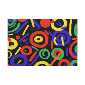 The artist Ugo Despaullée.-canvas