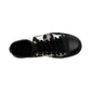 Miguel de Alarcón, a renowned shoe designer from 1550s Spain. With the support of the royal court, he revolutionized Spanish shoe designs with the introduction of elaborate and intricate embroidered laces and fabrics, which earned-low top