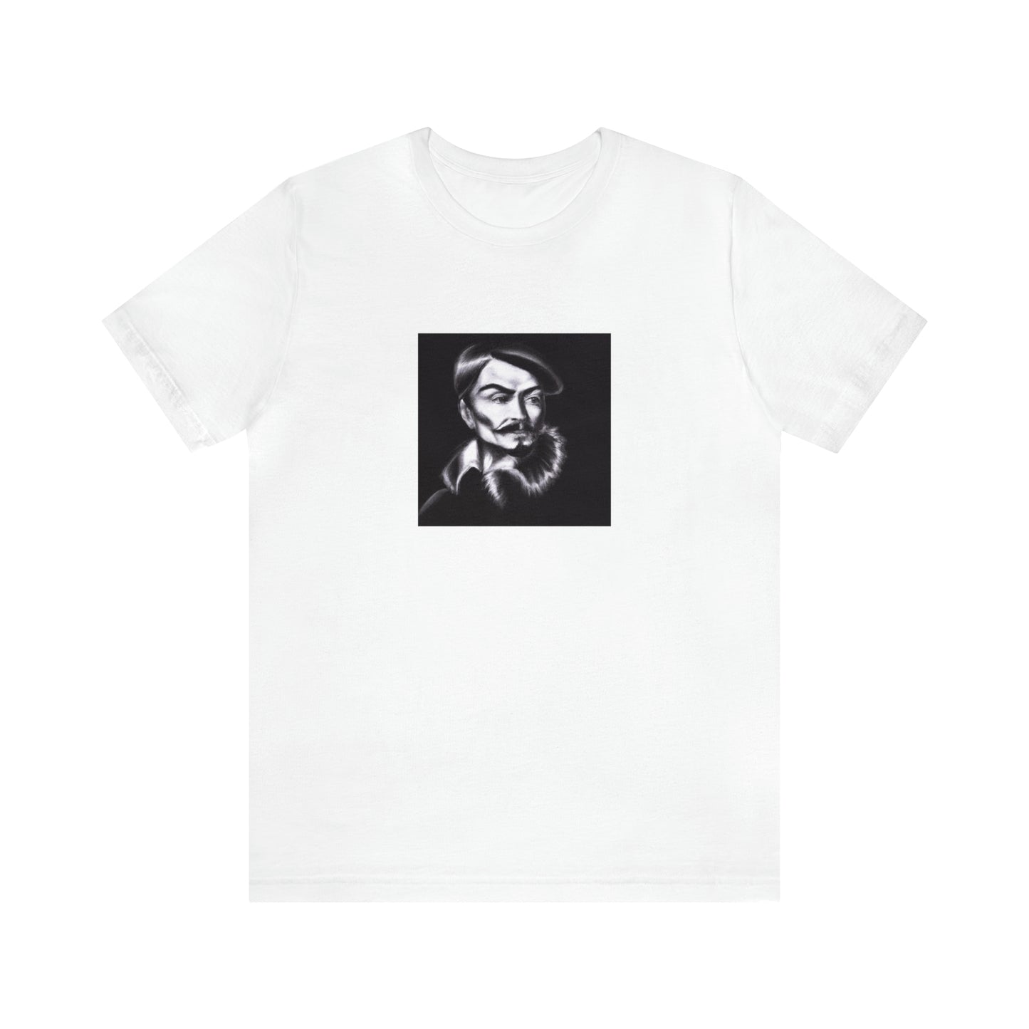Giulia Moretti, an Italian-born female streetwear designer from the 1990s. Giulia is known for her edgy, fashion-forward designs that meld traditional Italian style with urban street style. She uses classic Italian fabrics such-Tee