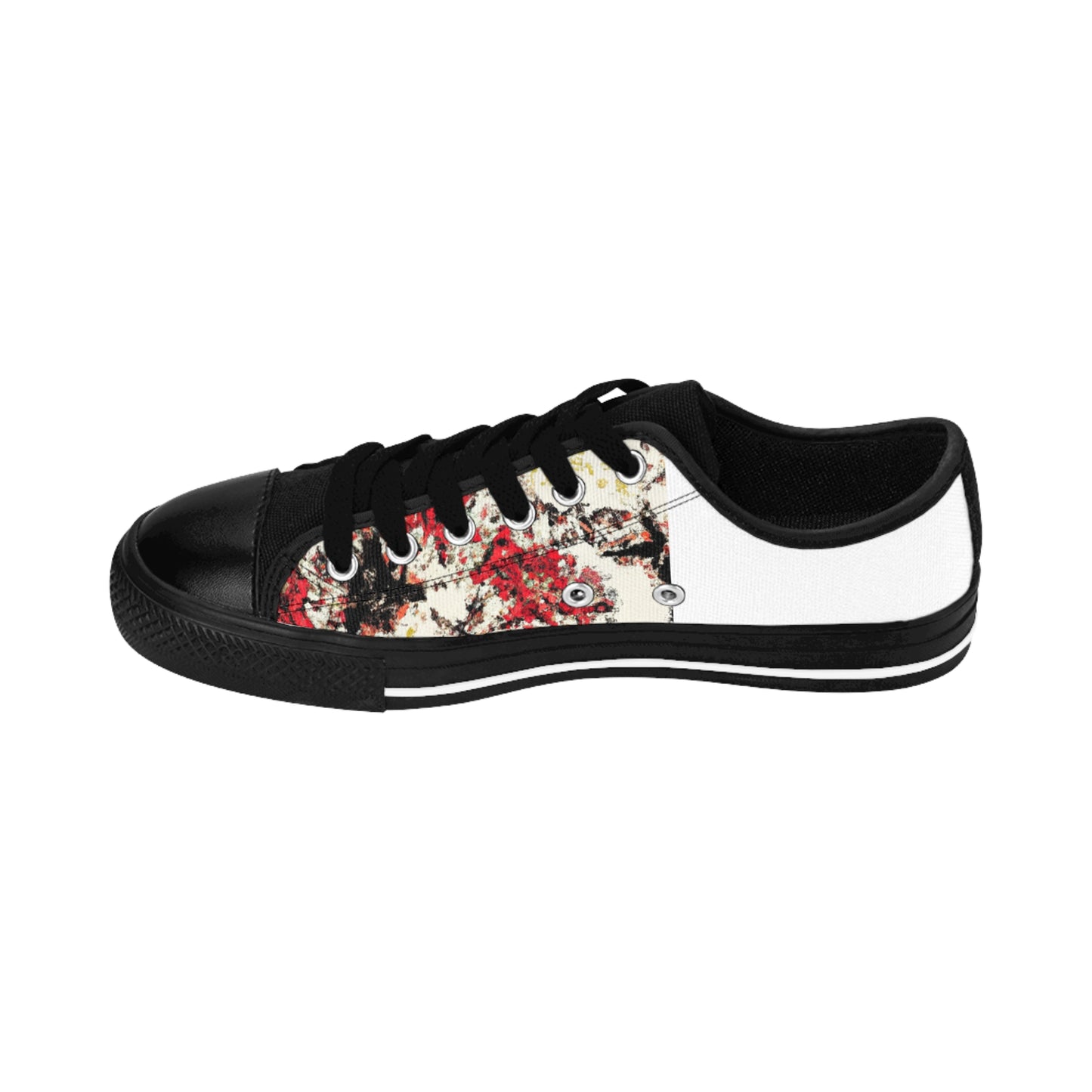 Cecilia de Madrid is an imaginary Spanish shoe designer from the 1500s. She specializes in reinventing traditional Spanish shoe designs for a modern audience. Her colorful and intricate embroidery patterns and tasseled leather straps are a-low top