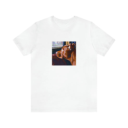 Alessia Romelli, a female Italian streetwear designer from the 1990s. Growing up in the coastal town of Livorno, Italy, Alessia's bold designs blended an edgy streetwear look with bold, bright colors. Aless-Tee