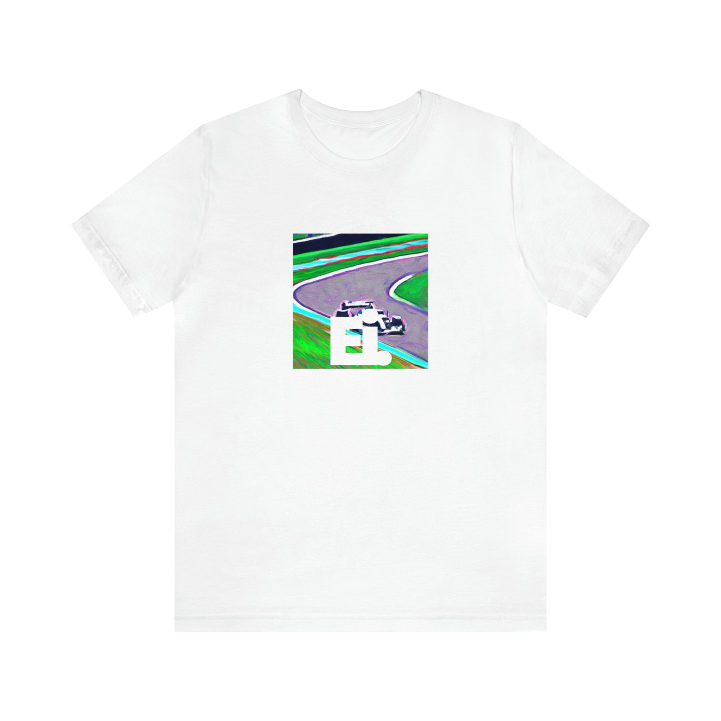 Viola Visconti, a female streetwear designer from Milan, Italy in the 1990s. She was passionate about creating colorful and bold designs inspired by Italian culture and fashion. She was known for her bright patterns, vibrant prints,-Tee