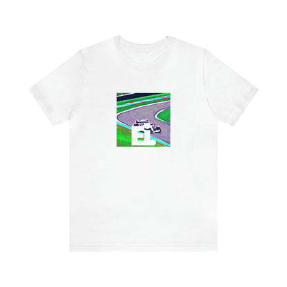 Viola Visconti, a female streetwear designer from Milan, Italy in the 1990s. She was passionate about creating colorful and bold designs inspired by Italian culture and fashion. She was known for her bright patterns, vibrant prints,-Tee