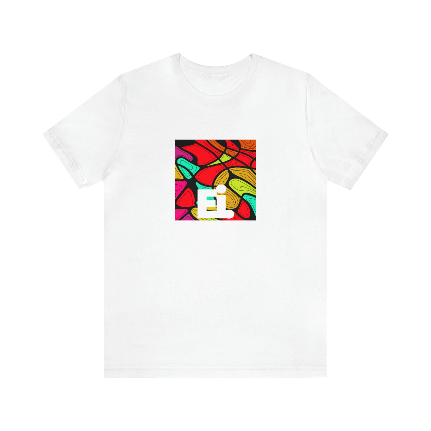 Giovanni Angelo, a flamboyant Italian streetwear designer in the 90s who was known for his wild use of color and bold prints. He favored loud and vivid patterns like stripes, florals, and chevrons-Tee