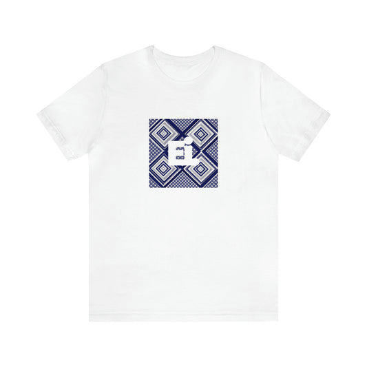 Angelo Conti is an Italian streetwear designer from the 1990s. He is known for his bold use of patterns, textures, and bright colors in his pieces. He fuses classic Italian aesthetics with modern styles, making his designs stand out-Tee