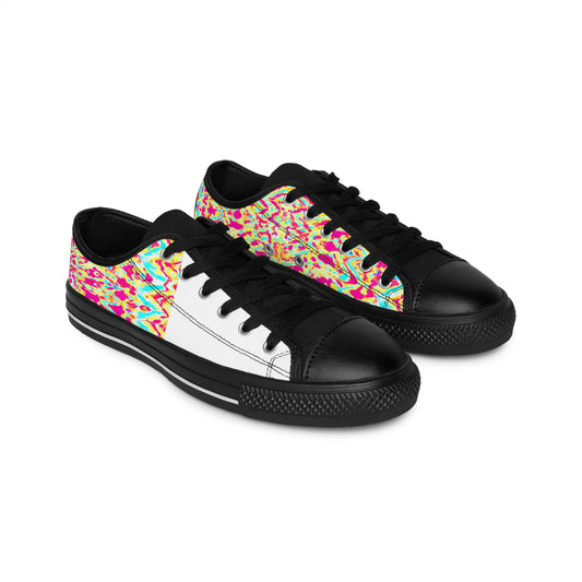 Susana Fuentes, the renowned Spanish shoe designer of the 1500s whose timeless designs continue to be coveted to this day. Known for her bold yet elegant shoes that often incorporated bedazzled details, Susana captivated the courts of-low top