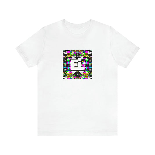 Giulia Candela, a female streetwear designer from northern Italy in the 1990s. Giulia is known for combining modern fabrics with traditional Italian silhouettes such as cropped bomber jackets, statement graphic tees, and wide-leg trousers.-Tee