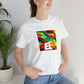 Carola Balducci, an Italian streetwear designer from the 1990s. She was known for her eclectic combination of sporty and minimalistic silhouettes combined with bold colors and graphic prints. Her daring design aesthetic made her one of the-Tee