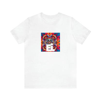 Giacomo Delosantos. Giacomo was an Italian streetwear designer in the 90s who was known for creating bold prints, funky silhouettes, and innovative materials. His designs were bold and vibrant, and often featured elements-Tee